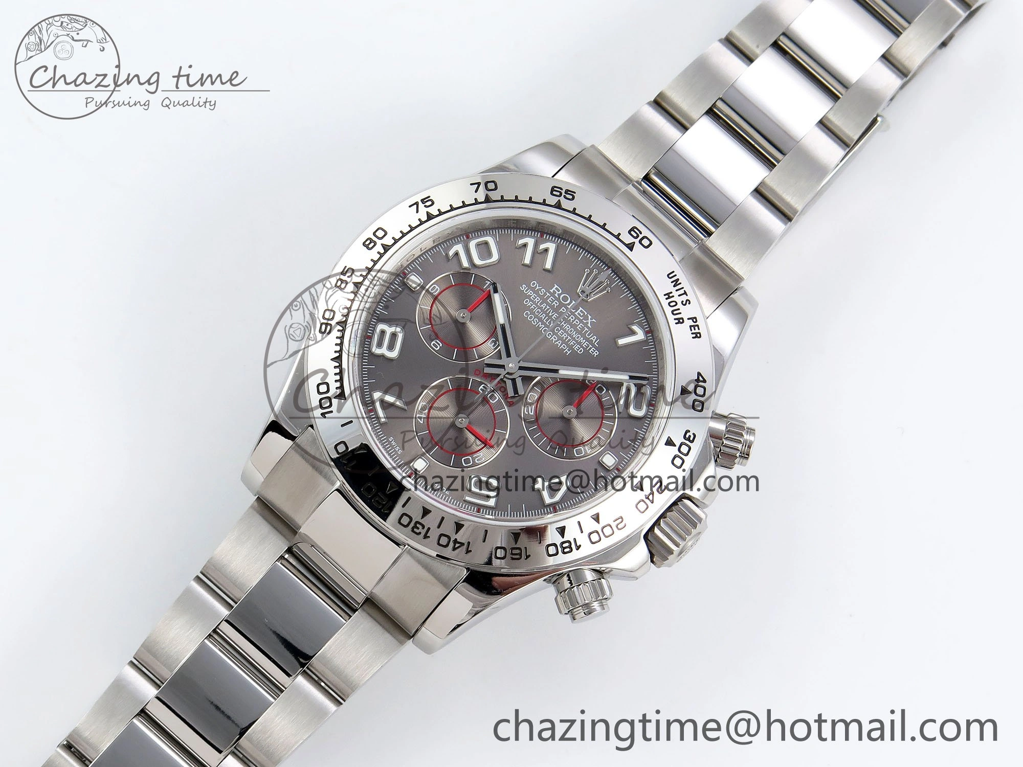 FreshLook Daytona 116509 QF 1:1 Best Edition Gray Numeral Dial on SS Bracelet SH4130 V3 (Gain Weight) 1618