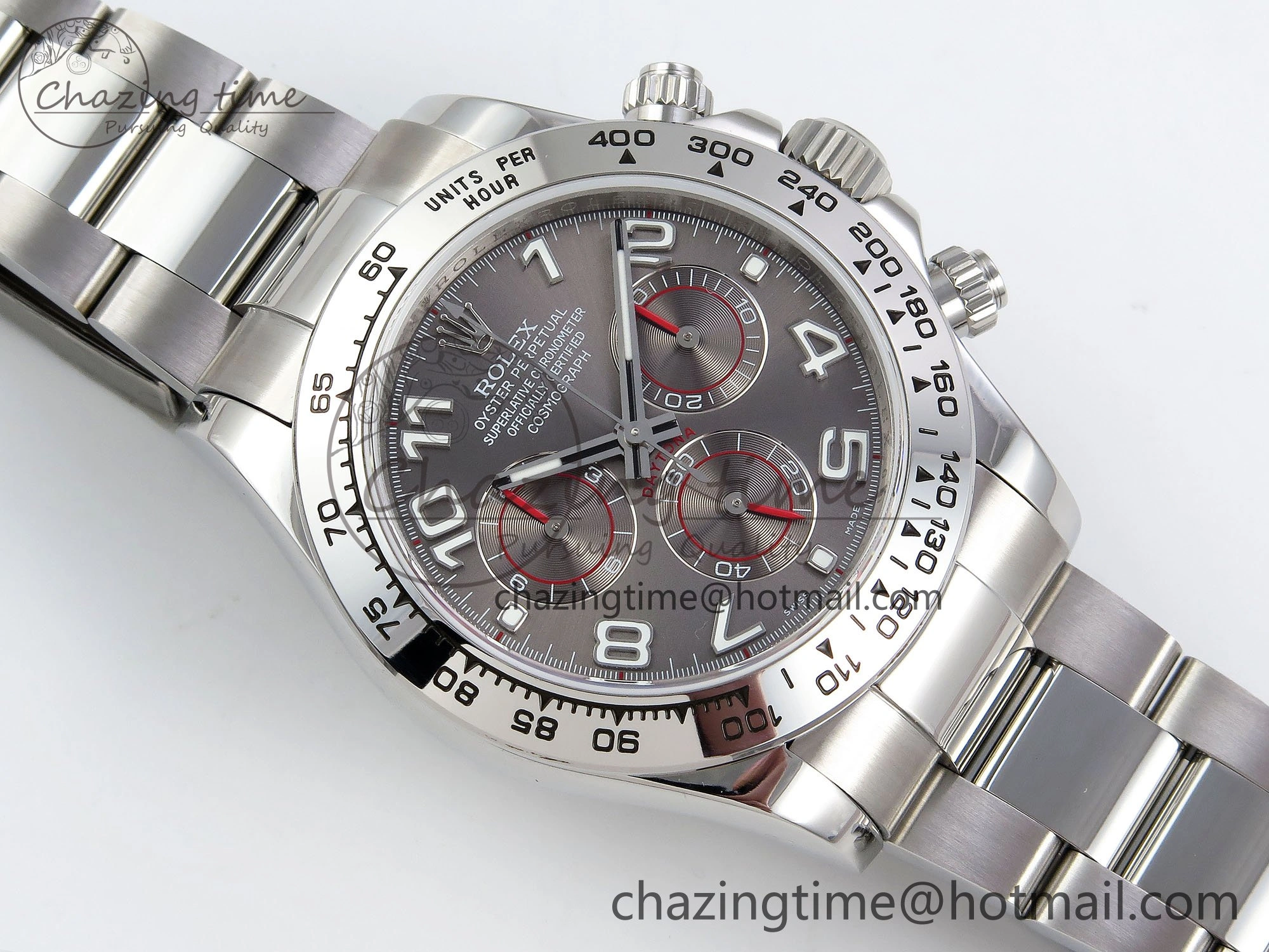 FreshLook Daytona 116509 QF 1:1 Best Edition Gray Numeral Dial on SS Bracelet SH4130 V3 (Gain Weight) 1618