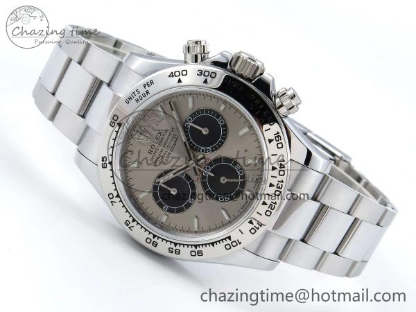 Daytona 116509 QF 1:1 Best Edition Gray Black Dial on SS Bracelet SH4130 V3 (Gain Weight) FreshLook 1405
