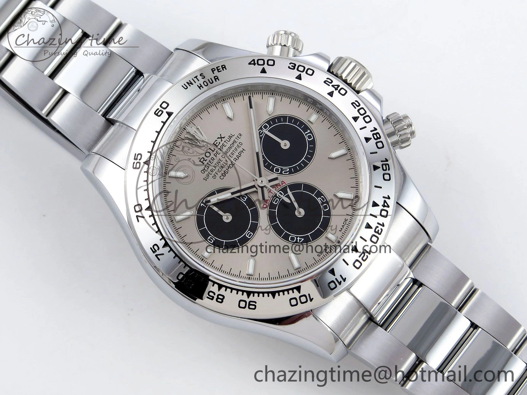 Daytona 116509 QF 1:1 Best Edition Gray Black Dial on SS Bracelet SH4130 V3 (Gain Weight) FreshLook 1405