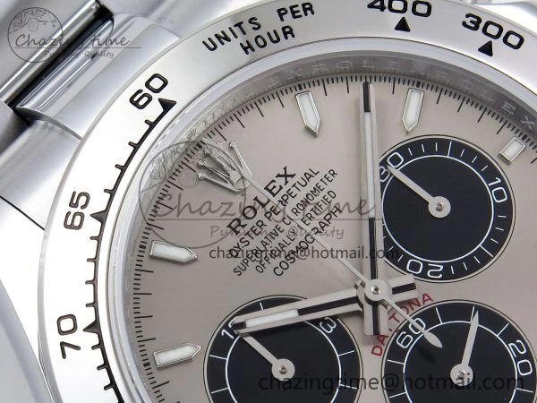 Daytona 116509 QF 1:1 Best Edition Gray Black Dial on SS Bracelet SH4130 V3 (Gain Weight) FreshLook 1405