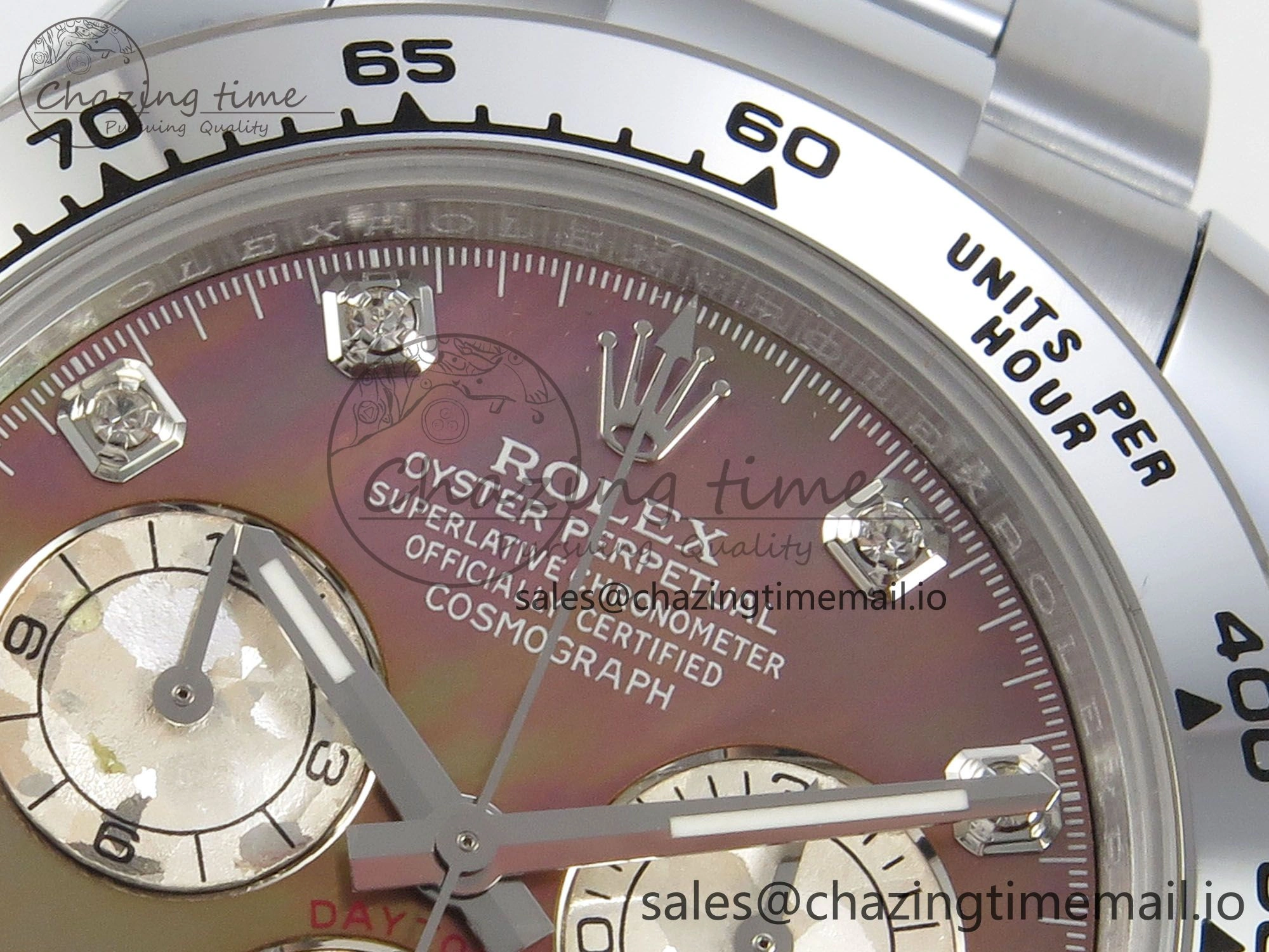 Daytona 116509 SS 3CF 1:1 Best Edition SS Bezel Brown MOP Diamonds Dial on SS Bracelet SH4130 V2(Mod Version) Trendsetting 10811