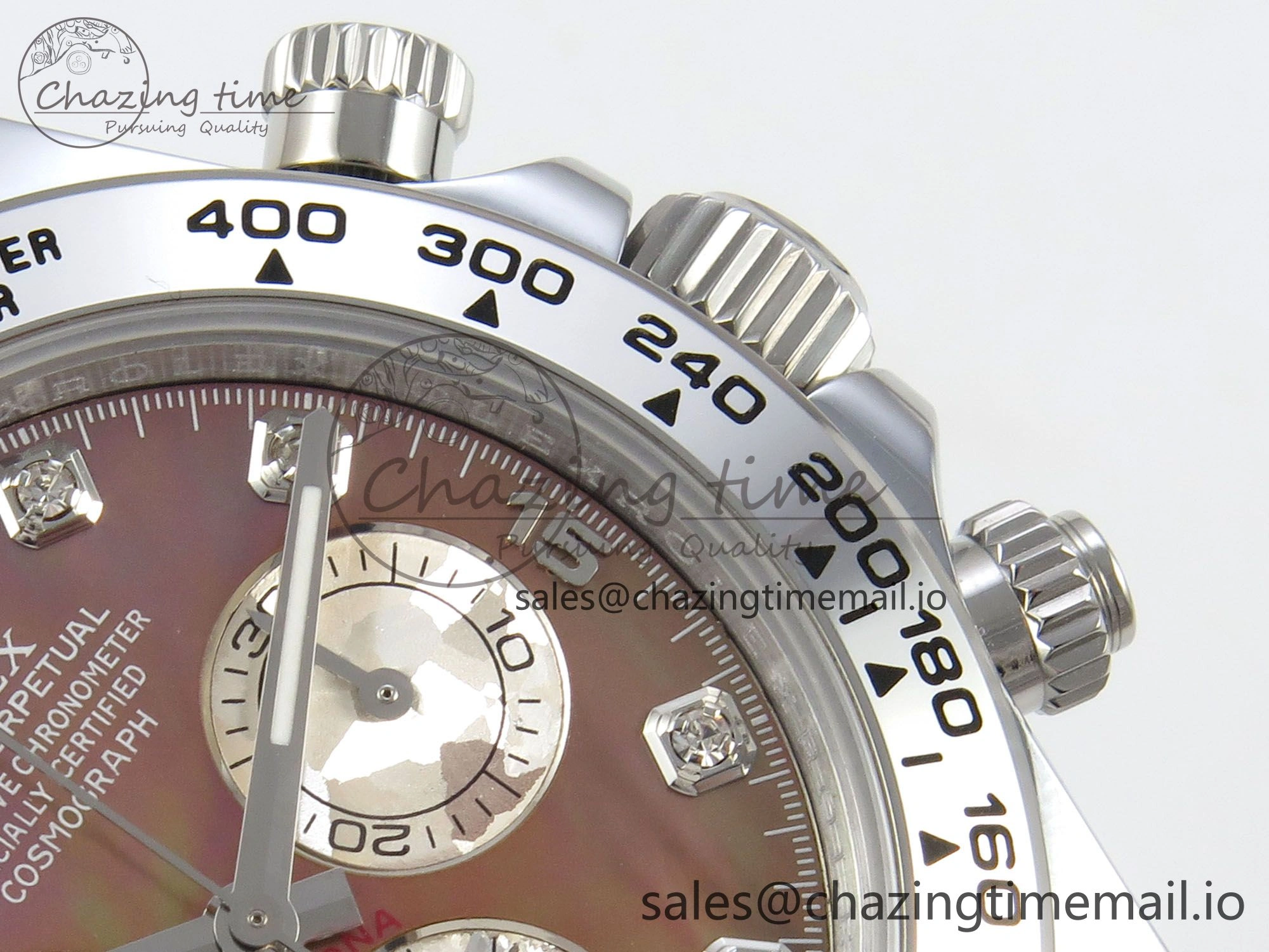 Daytona 116509 SS 3CF 1:1 Best Edition SS Bezel Brown MOP Diamonds Dial on SS Bracelet SH4130 V2(Mod Version) Trendsetting 10811