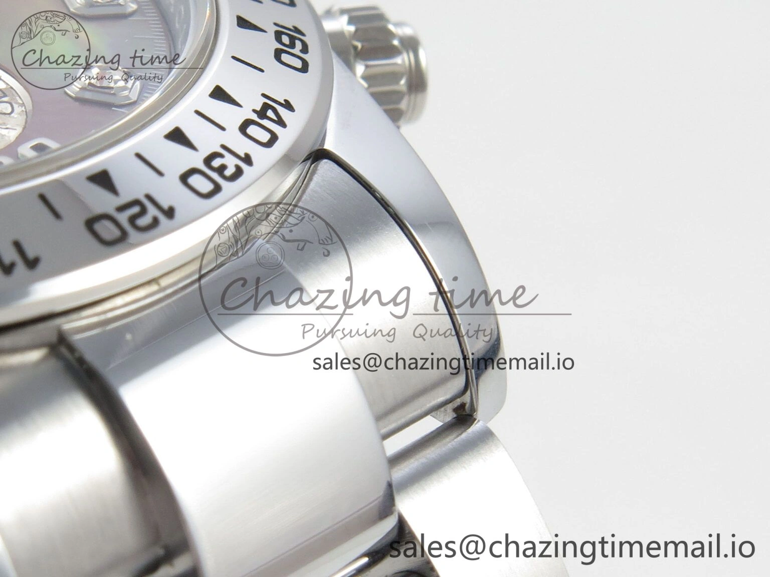 Daytona 116509 SS 3CF 1:1 Best Edition SS Bezel Brown MOP Diamonds Dial on SS Bracelet SH4130 V2(Mod Version) Trendsetting 10811