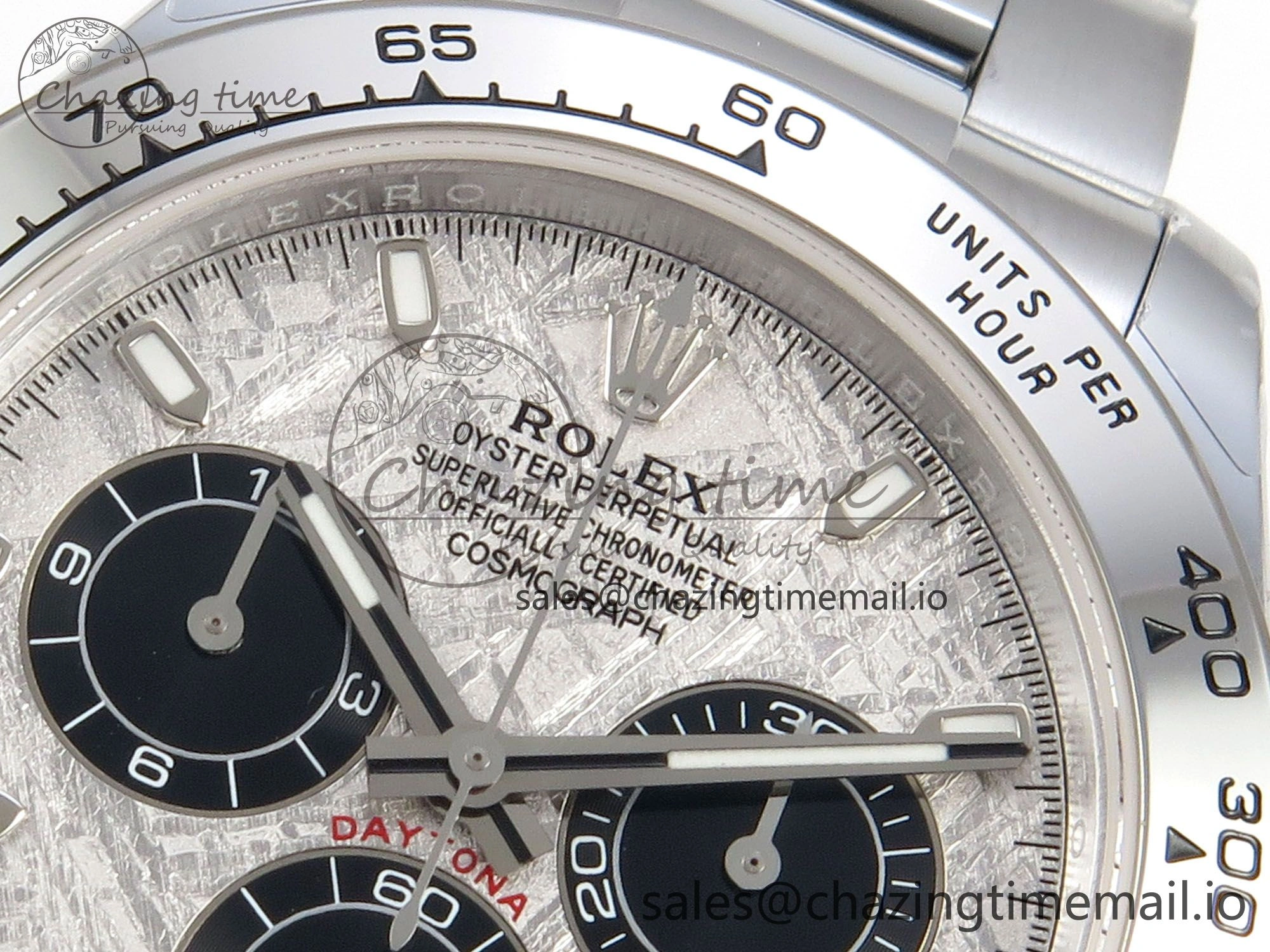 OdorResistant Daytona 116509 SS 3CF 1:1 Best Edition SS Bezel Meteorite Dial on SS Bracelet SH4130 V2(Mod Version) 10812