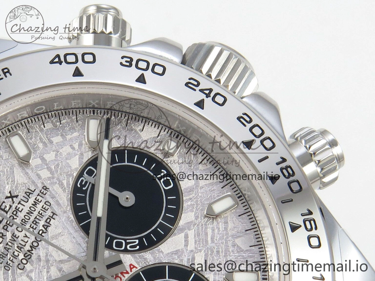 OdorResistant Daytona 116509 SS 3CF 1:1 Best Edition SS Bezel Meteorite Dial on SS Bracelet SH4130 V2(Mod Version) 10812