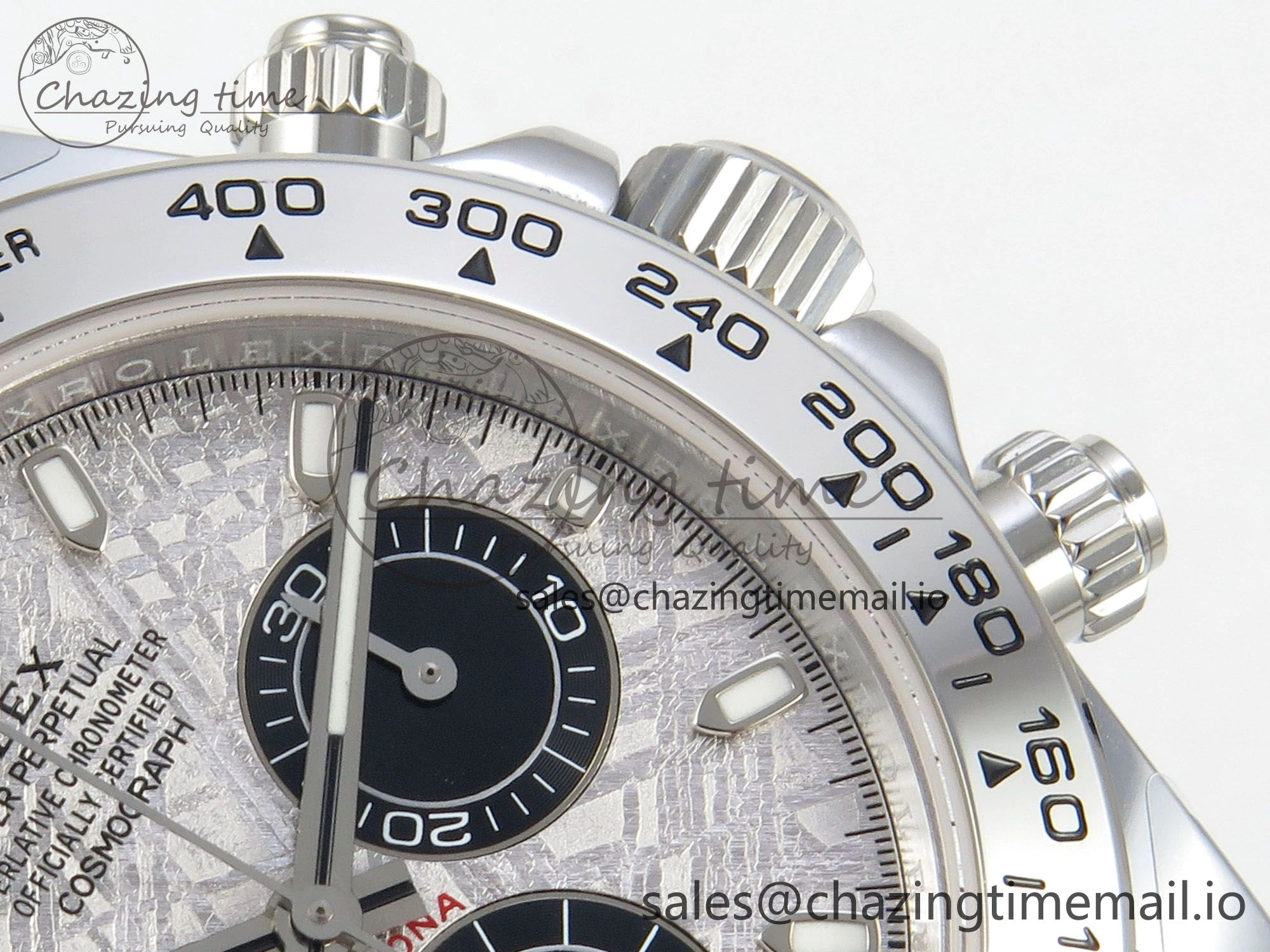OdorResistant Daytona 116509 SS 3CF 1:1 Best Edition SS Bezel Meteorite Dial on SS Bracelet SH4130 V2(Mod Version) 10812