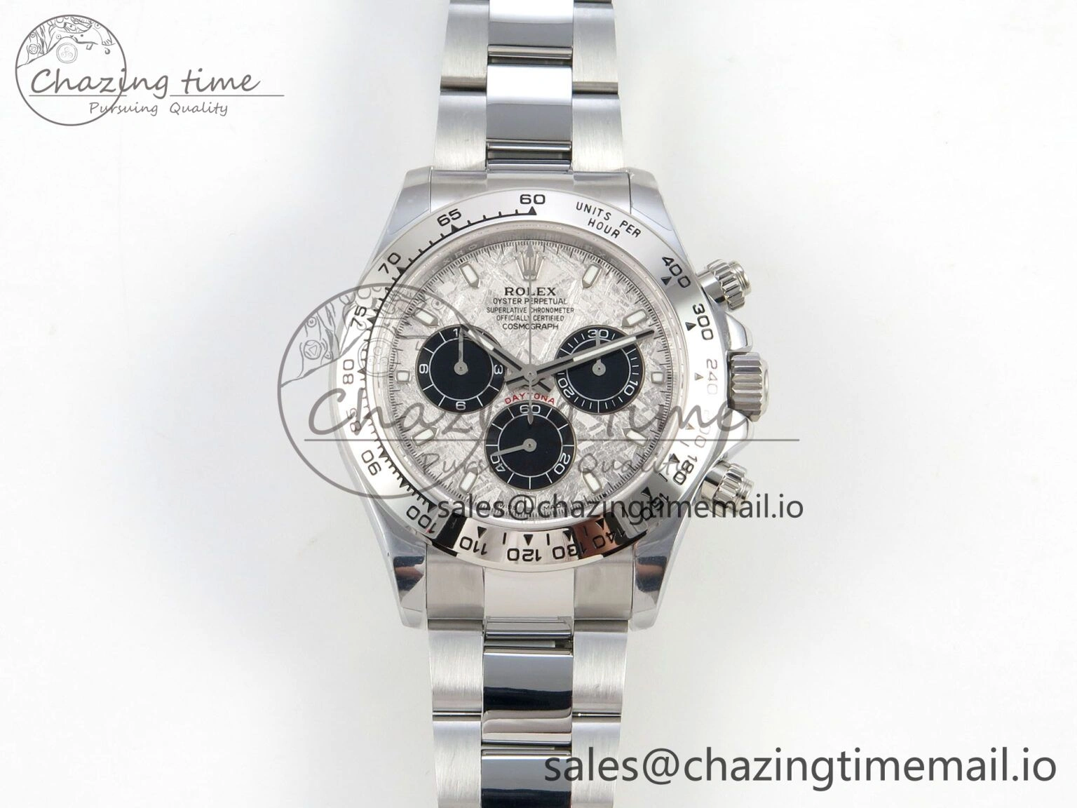 OdorResistant Daytona 116509 SS 3CF 1:1 Best Edition SS Bezel Meteorite Dial on SS Bracelet SH4130 V2(Mod Version) 10812