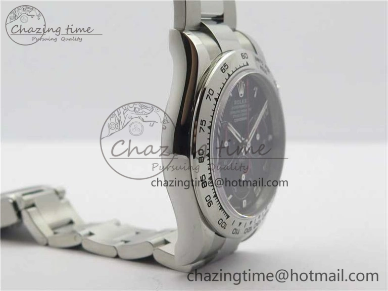 Daytona 116509 SS Noob 1:1 Best Edition 904L SS Case and Bracelet Black Dial SA4130 V Packable 3183