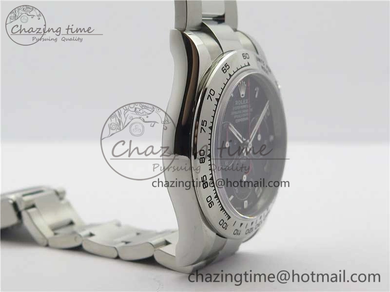 Daytona 116509 SS Noob 1:1 Best Edition 904L SS Case and Bracelet Black Dial SA4130 V Packable 3183