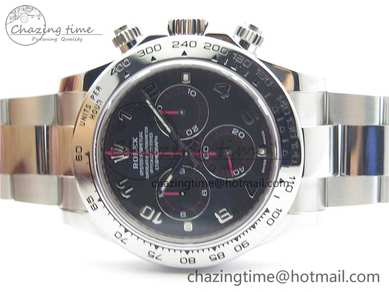 Daytona 116509 SS Noob 1:1 Best Edition 904L SS Case and Bracelet Black Dial SA4130 V Packable 3183