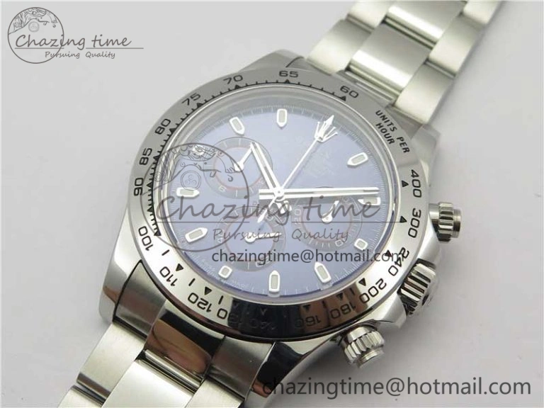 DailyWear Daytona 116509 SS Noob 1:1 Best Edition 904L SS Case and Bracelet Blue Dial SA4130 V 3180