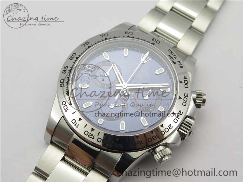 DailyWear Daytona 116509 SS Noob 1:1 Best Edition 904L SS Case and Bracelet Blue Dial SA4130 V 3180