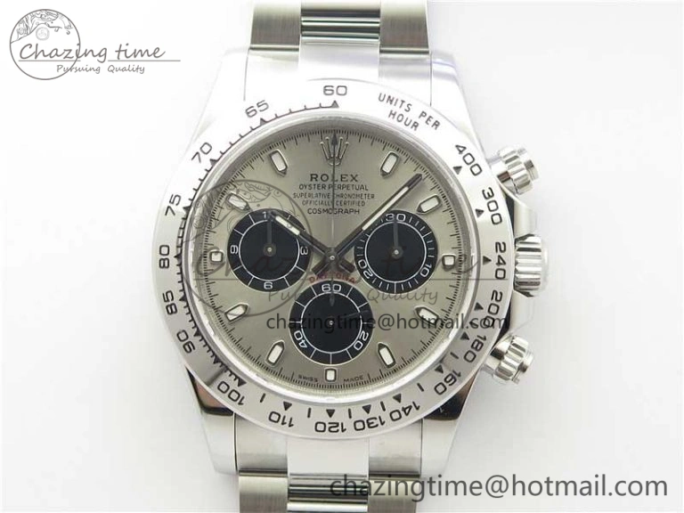 Trendsetting Daytona 116509 SS Noob 1:1 Best Edition 904L SS Case and Bracelet Gray Black Dial SA4130 V 3182