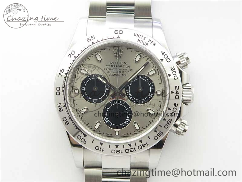 Trendsetting Daytona 116509 SS Noob 1:1 Best Edition 904L SS Case and Bracelet Gray Black Dial SA4130 V 3182