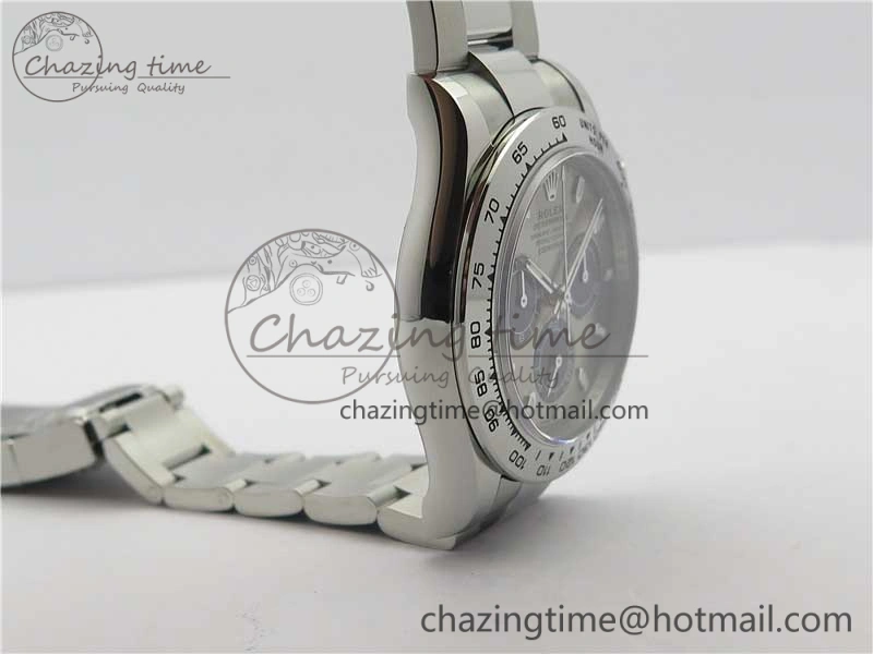 Trendsetting Daytona 116509 SS Noob 1:1 Best Edition 904L SS Case and Bracelet Gray Black Dial SA4130 V 3182