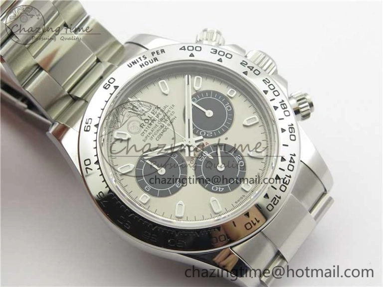Trendsetting Daytona 116509 SS Noob 1:1 Best Edition 904L SS Case and Bracelet Gray Black Dial SA4130 V 3182