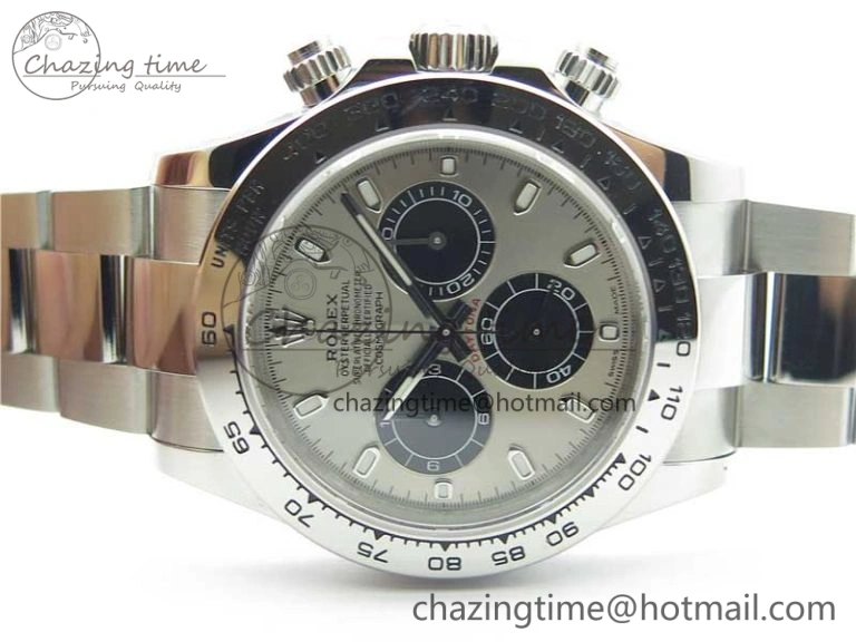 Trendsetting Daytona 116509 SS Noob 1:1 Best Edition 904L SS Case and Bracelet Gray Black Dial SA4130 V 3182
