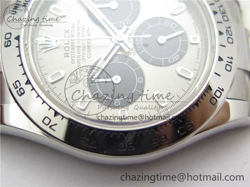Trendsetting Daytona 116509 SS Noob 1:1 Best Edition 904L SS Case and Bracelet Gray Black Dial SA4130 V 3182