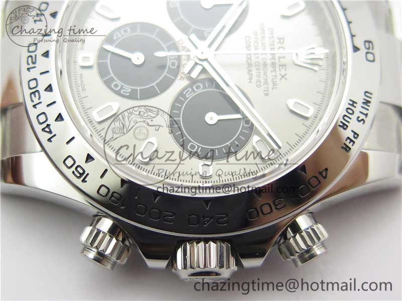 Trendsetting Daytona 116509 SS Noob 1:1 Best Edition 904L SS Case and Bracelet Gray Black Dial SA4130 V 3182