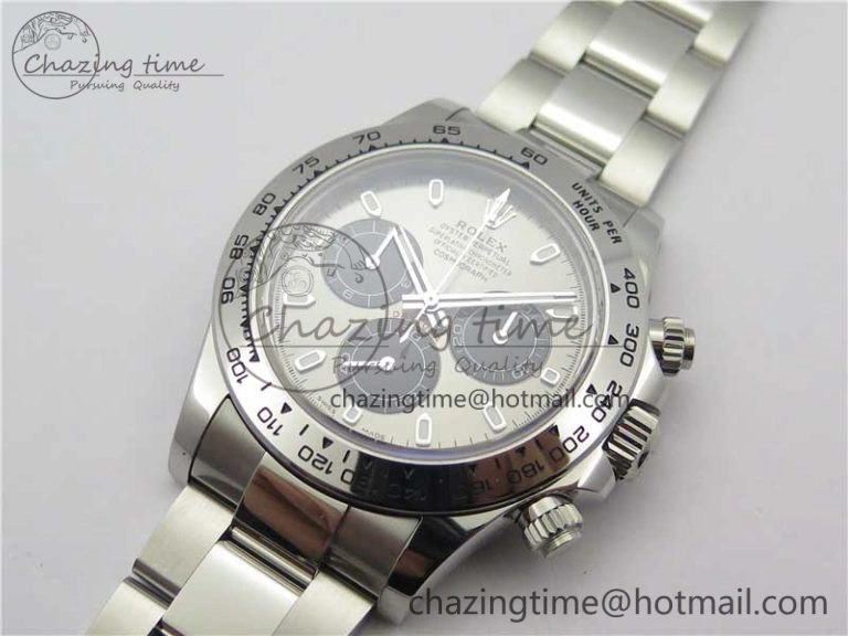 Trendsetting Daytona 116509 SS Noob 1:1 Best Edition 904L SS Case and Bracelet Gray Black Dial SA4130 V 3182