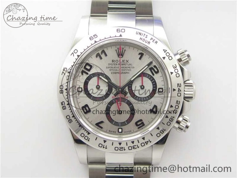 Comfortable Daytona 116509 SS Noob 1:1 Best Edition 904L SS Case and Bracelet Silver Dial SA4130 V 3185