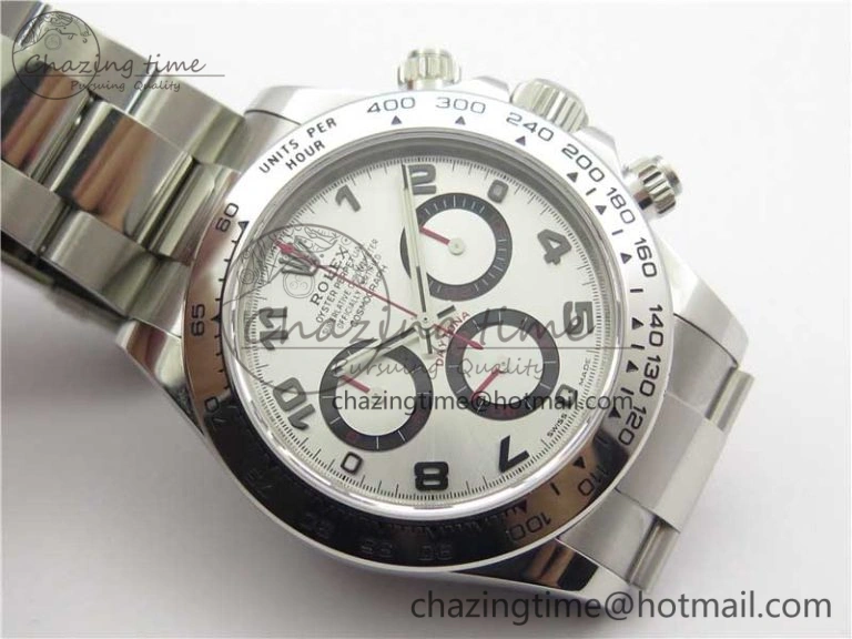 Comfortable Daytona 116509 SS Noob 1:1 Best Edition 904L SS Case and Bracelet Silver Dial SA4130 V 3185