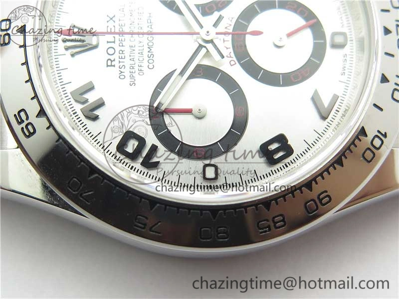 Comfortable Daytona 116509 SS Noob 1:1 Best Edition 904L SS Case and Bracelet Silver Dial SA4130 V 3185