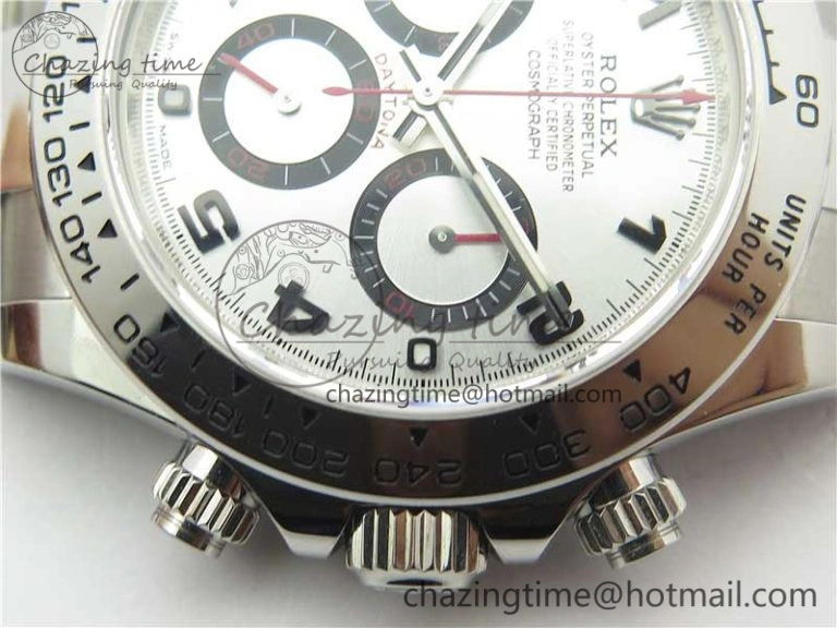 Comfortable Daytona 116509 SS Noob 1:1 Best Edition 904L SS Case and Bracelet Silver Dial SA4130 V 3185