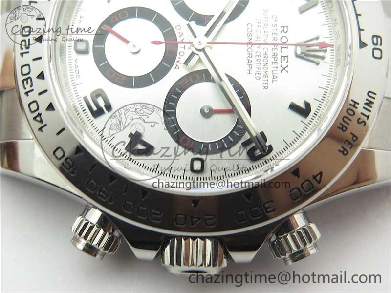 Comfortable Daytona 116509 SS Noob 1:1 Best Edition 904L SS Case and Bracelet Silver Dial SA4130 V 3185