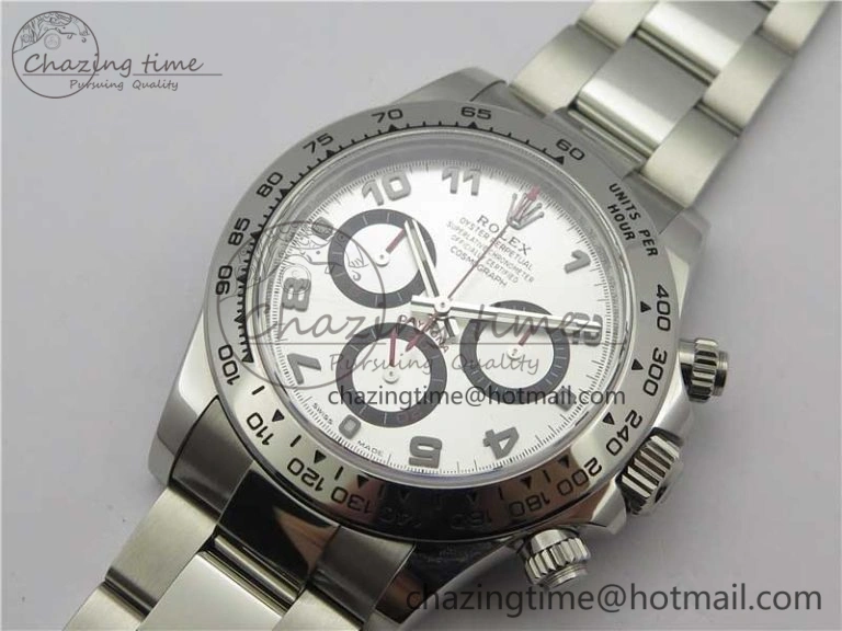 Comfortable Daytona 116509 SS Noob 1:1 Best Edition 904L SS Case and Bracelet Silver Dial SA4130 V 3185