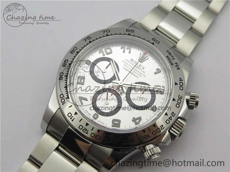 Comfortable Daytona 116509 SS Noob 1:1 Best Edition 904L SS Case and Bracelet Silver Dial SA4130 V 3185