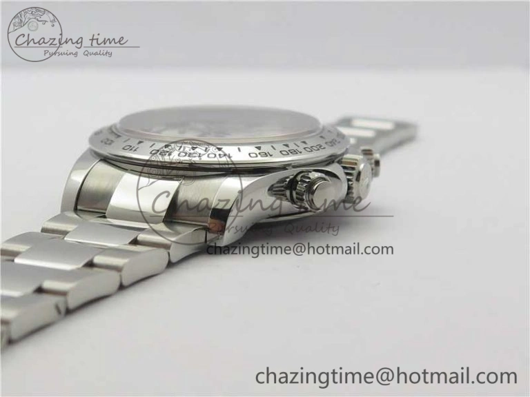 Comfortable Daytona 116509 SS Noob 1:1 Best Edition 904L SS Case and Bracelet Silver Dial SA4130 V 3185