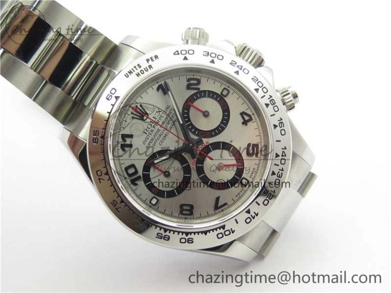 Daytona 116509 SS Noob 1:1 Best Edition Silver Dial On SS Bracelet  A ComfortFit 2988