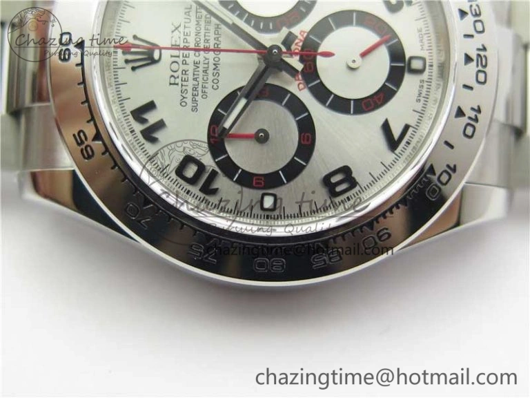 Daytona 116509 SS Noob 1:1 Best Edition Silver Dial On SS Bracelet  A ComfortFit 2988