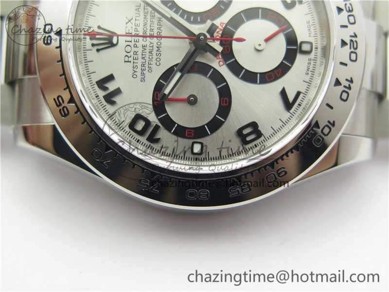 Daytona 116509 SS Noob 1:1 Best Edition Silver Dial On SS Bracelet  A ComfortFit 2988