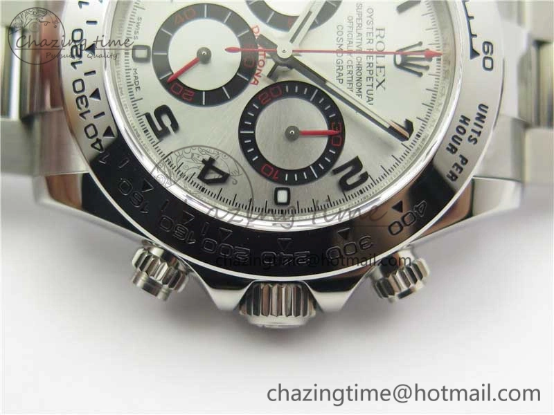 Daytona 116509 SS Noob 1:1 Best Edition Silver Dial On SS Bracelet  A ComfortFit 2988