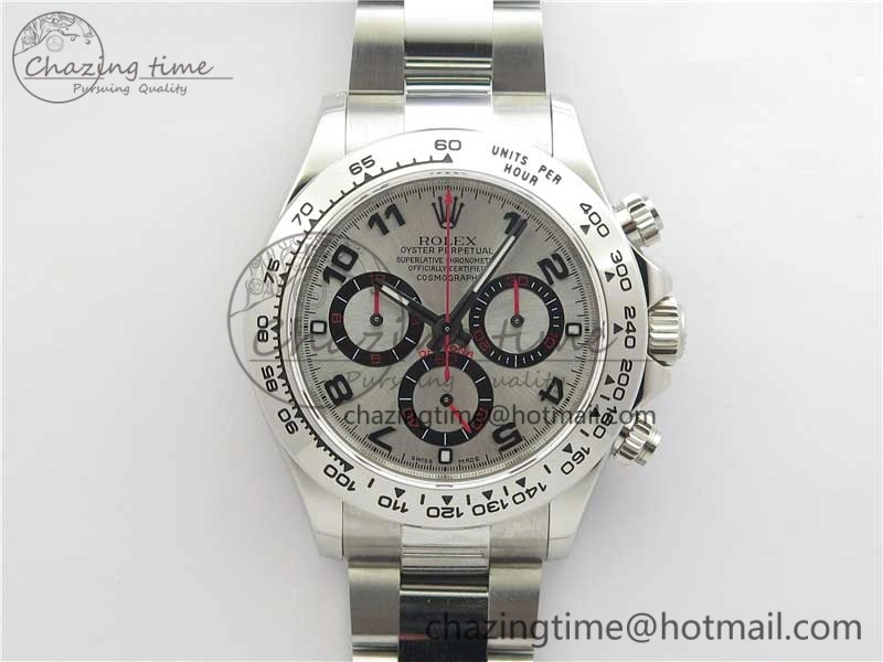 Daytona 116509 SS Noob 1:1 Best Edition Silver Dial On SS Bracelet  A ComfortFit 2988