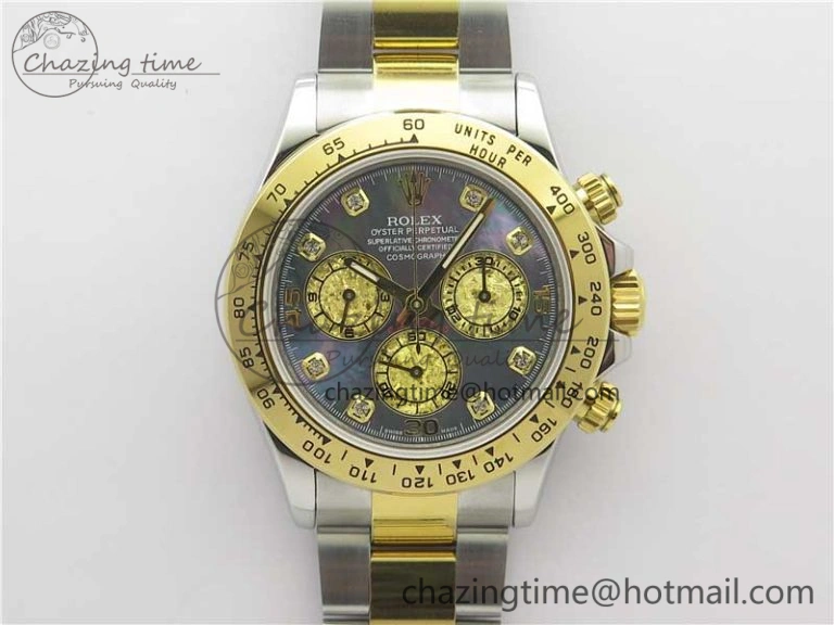 Daytona 116509 SS YG BLF Best Edition Gay MOP Dial on SS YG Bracelet A WrinkleFree 2977