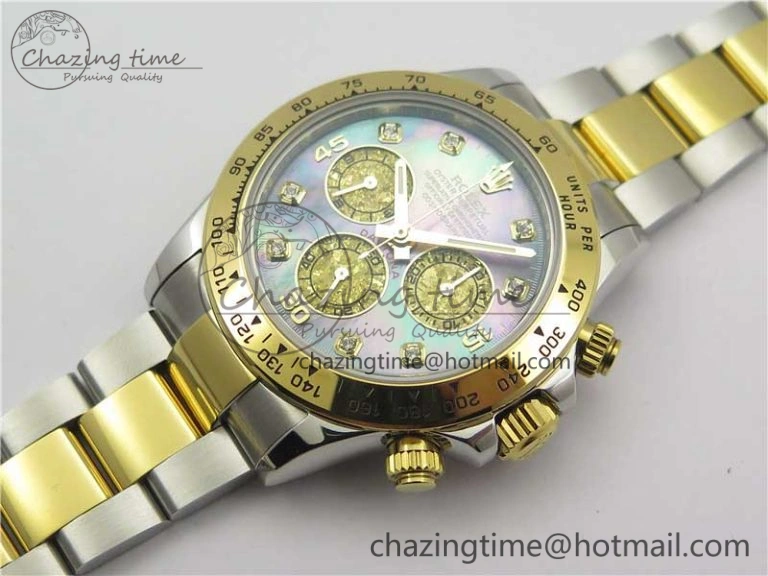 Daytona 116509 SS YG BLF Best Edition Gay MOP Dial on SS YG Bracelet A WrinkleFree 2977