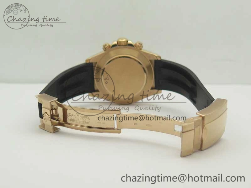 Trendy Daytona 116515 ARF 1:1 Best Edition Chocolate Dial On Black Rubber Strap A4130 Super Clone V 3377