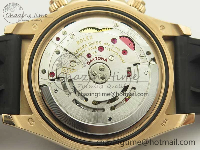 Trendy Daytona 116515 ARF 1:1 Best Edition Chocolate Dial On Black Rubber Strap A4130 Super Clone V 3377