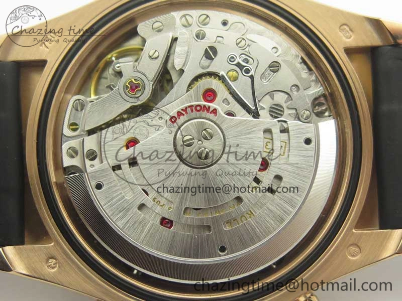 Trendy Daytona 116515 ARF 1:1 Best Edition Chocolate Dial On Black Rubber Strap A4130 Super Clone V 3377
