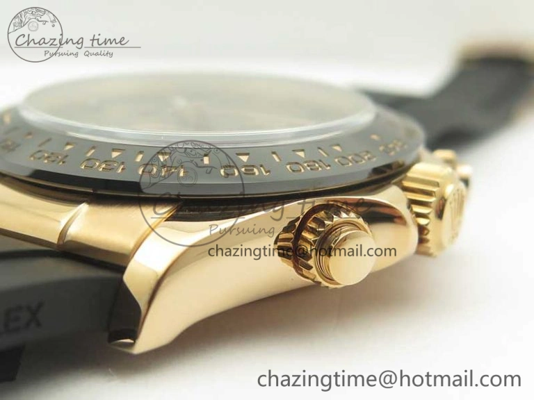 Trendy Daytona 116515 ARF 1:1 Best Edition Chocolate Dial On Black Rubber Strap A4130 Super Clone V 3377