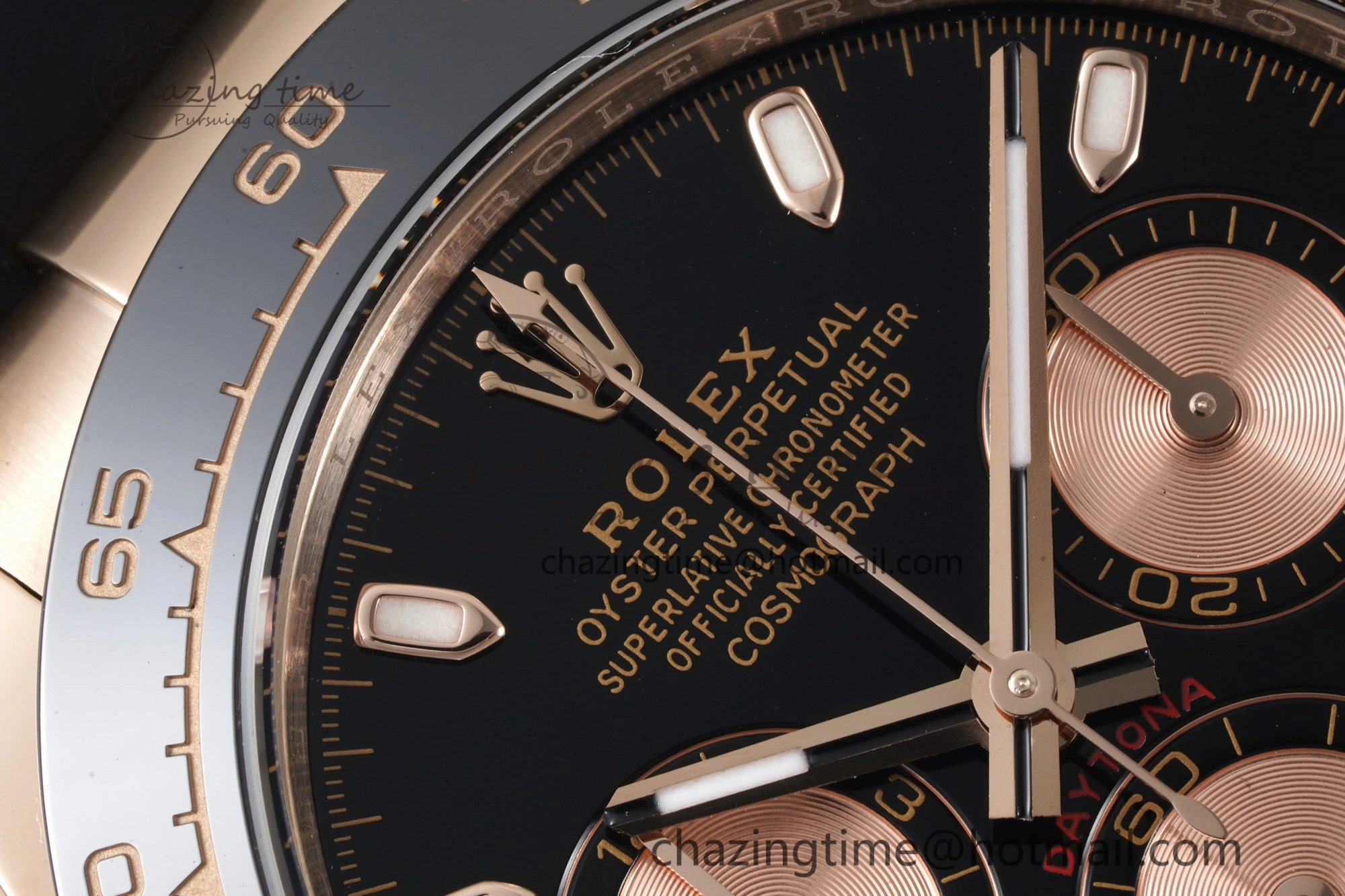 Stylish Daytona 116515 BTF 1:1 Best Edition Black RG Dial on Oysterflex Rubber Strap SA4130 V 2261