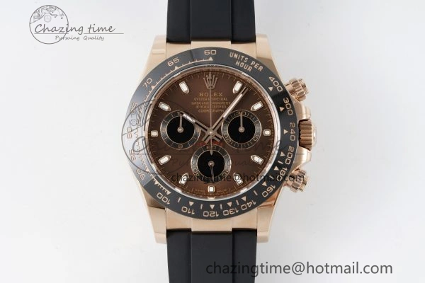 Daytona 116515 BTF 1:1 Best Edition Brown Dial on Oysterflex Rubber Strap SA4130 V DailyWear 2263