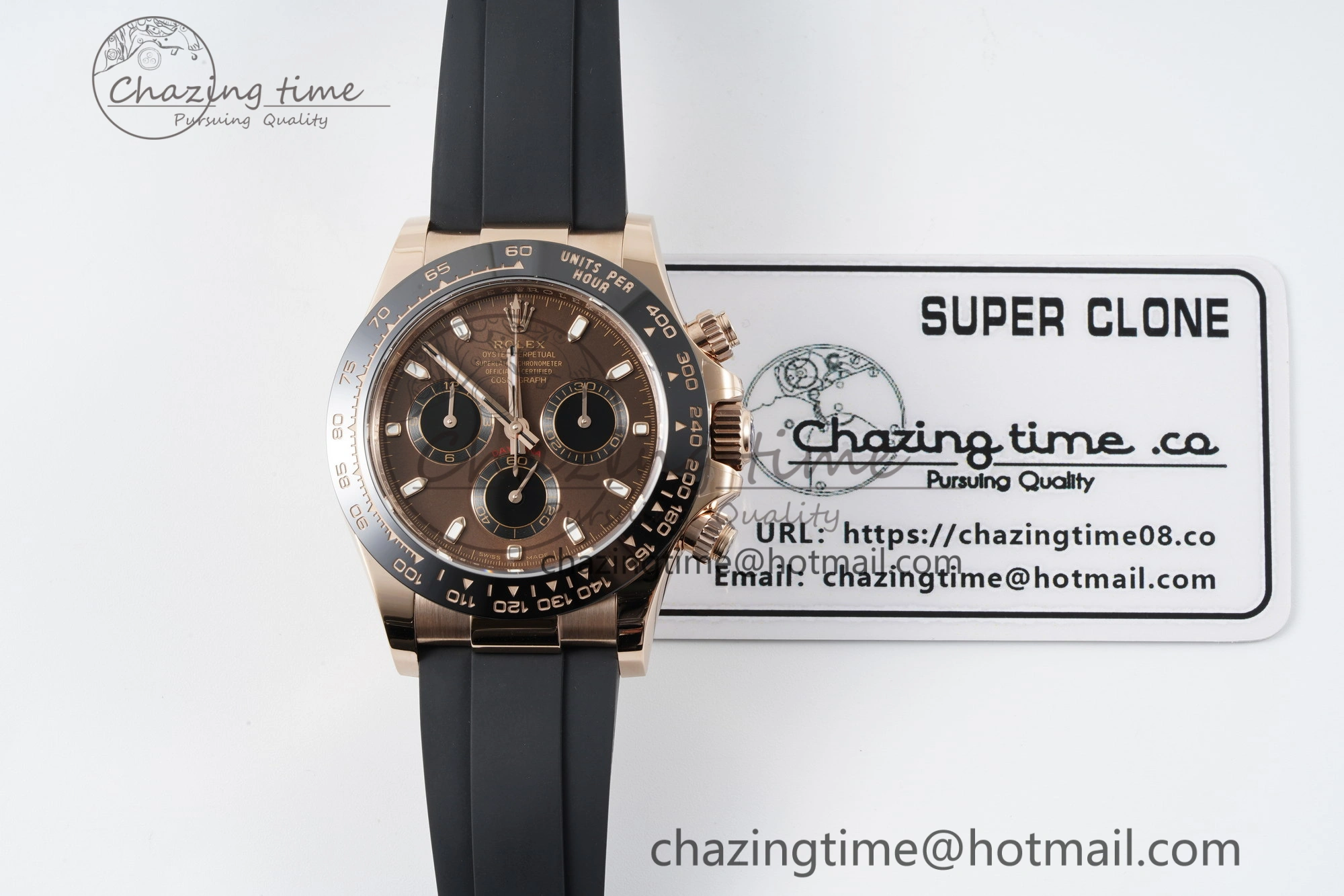 Daytona 116515 BTF 1:1 Best Edition Brown Dial on Oysterflex Rubber Strap SA4130 V DailyWear 2263