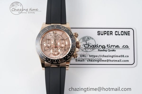 Daytona 116515 BTF 1:1 Best Edition RG Dial on Oysterflex Rubber Strap SA4130 V Popular 2264