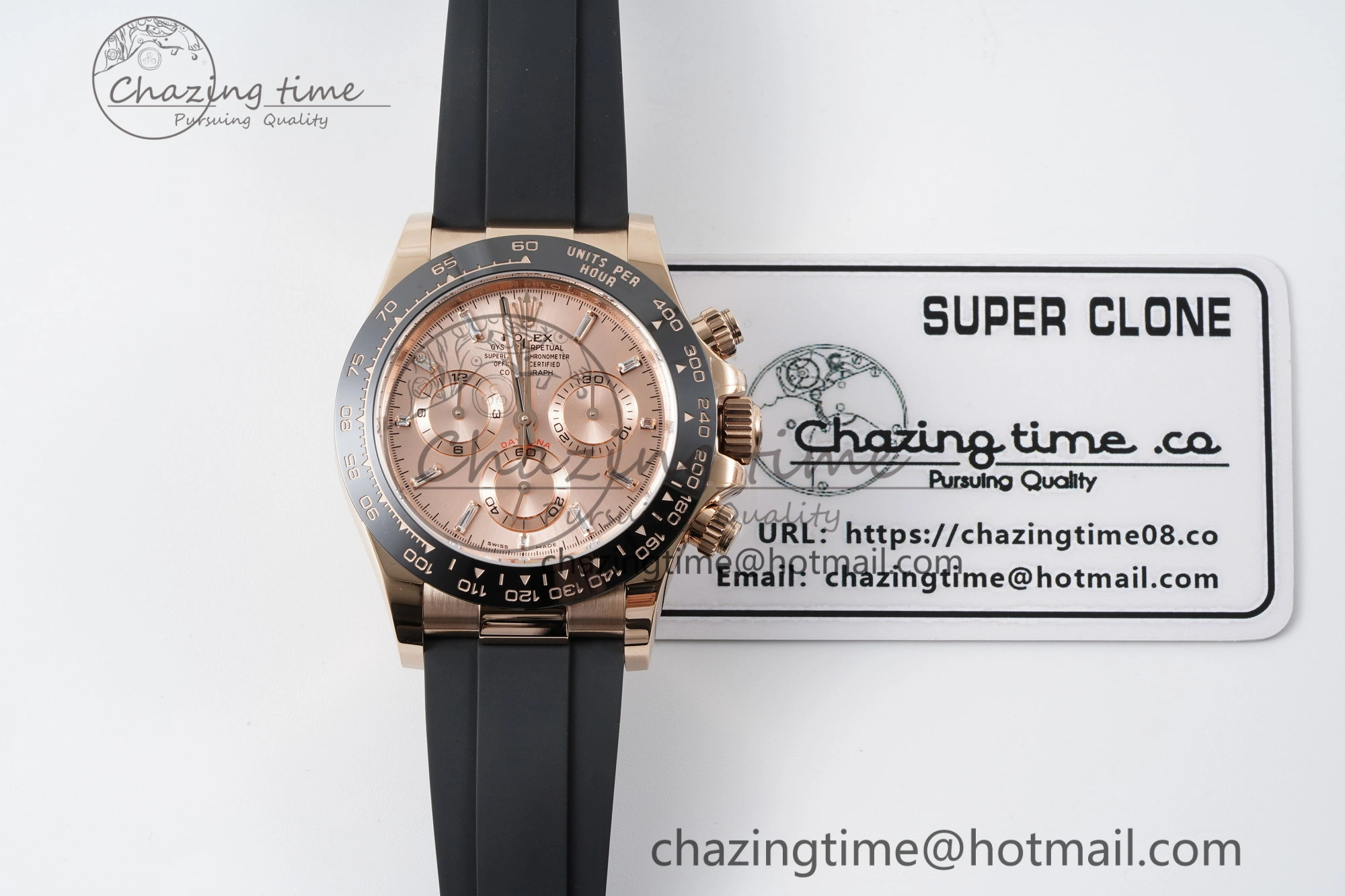 Daytona 116515 BTF 1:1 Best Edition RG Dial on Oysterflex Rubber Strap SA4130 V Popular 2264