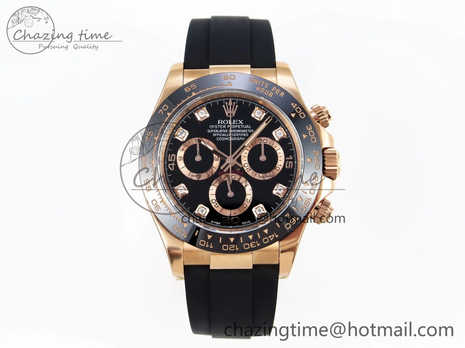Practical Daytona 116515 Clean 1:1 Best Edition Black Diamonds Dial on Oysterflex Strap SA4130 V 1948